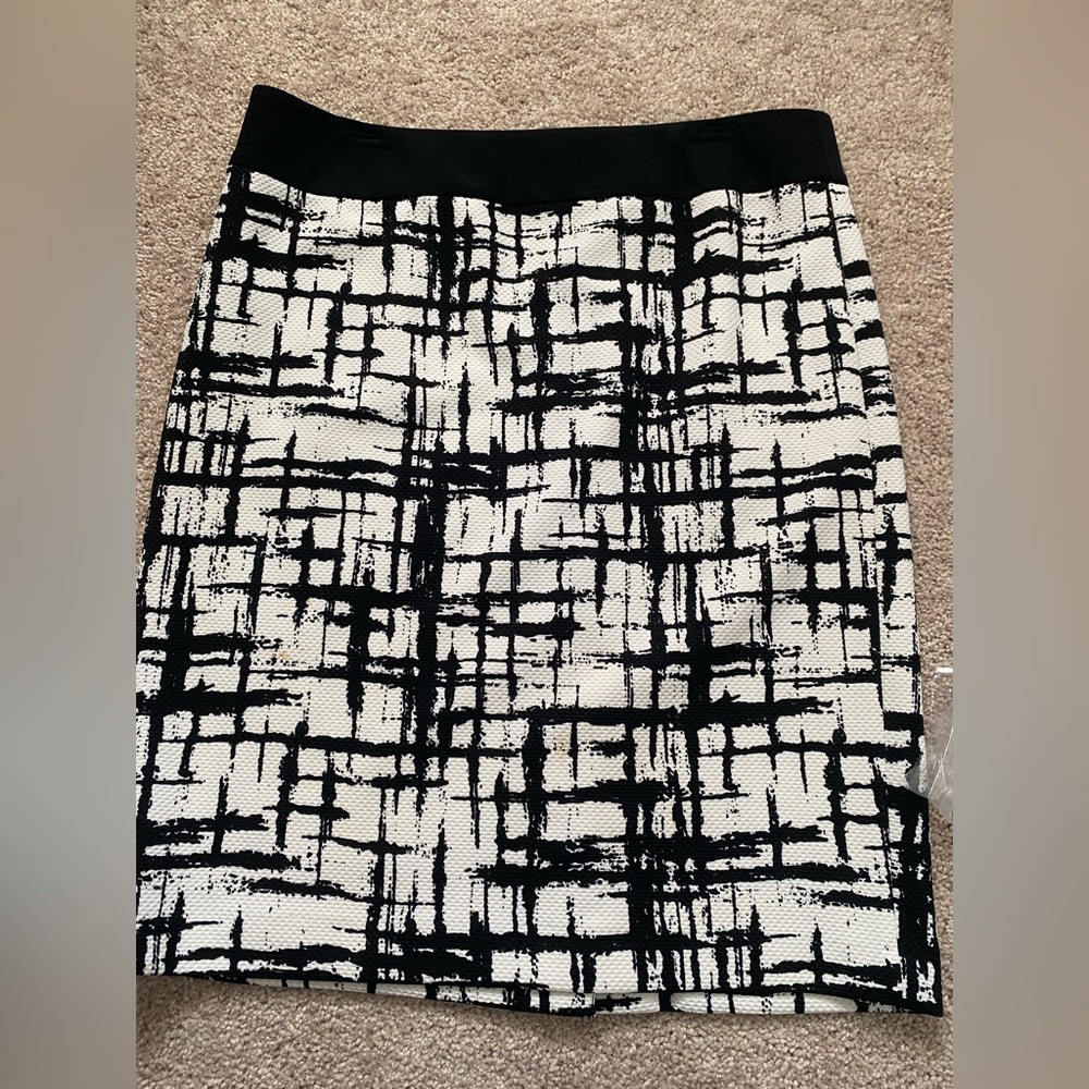 Black and white Pencil Skirt.